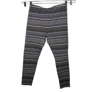 Cato Colorful Geometric Print Leggings Ankle Women Size L Pull-on FLAW